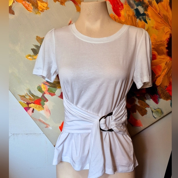 Anthropologie MAEVE White Women's Top SI?E SMALL - Picture 1 of 8